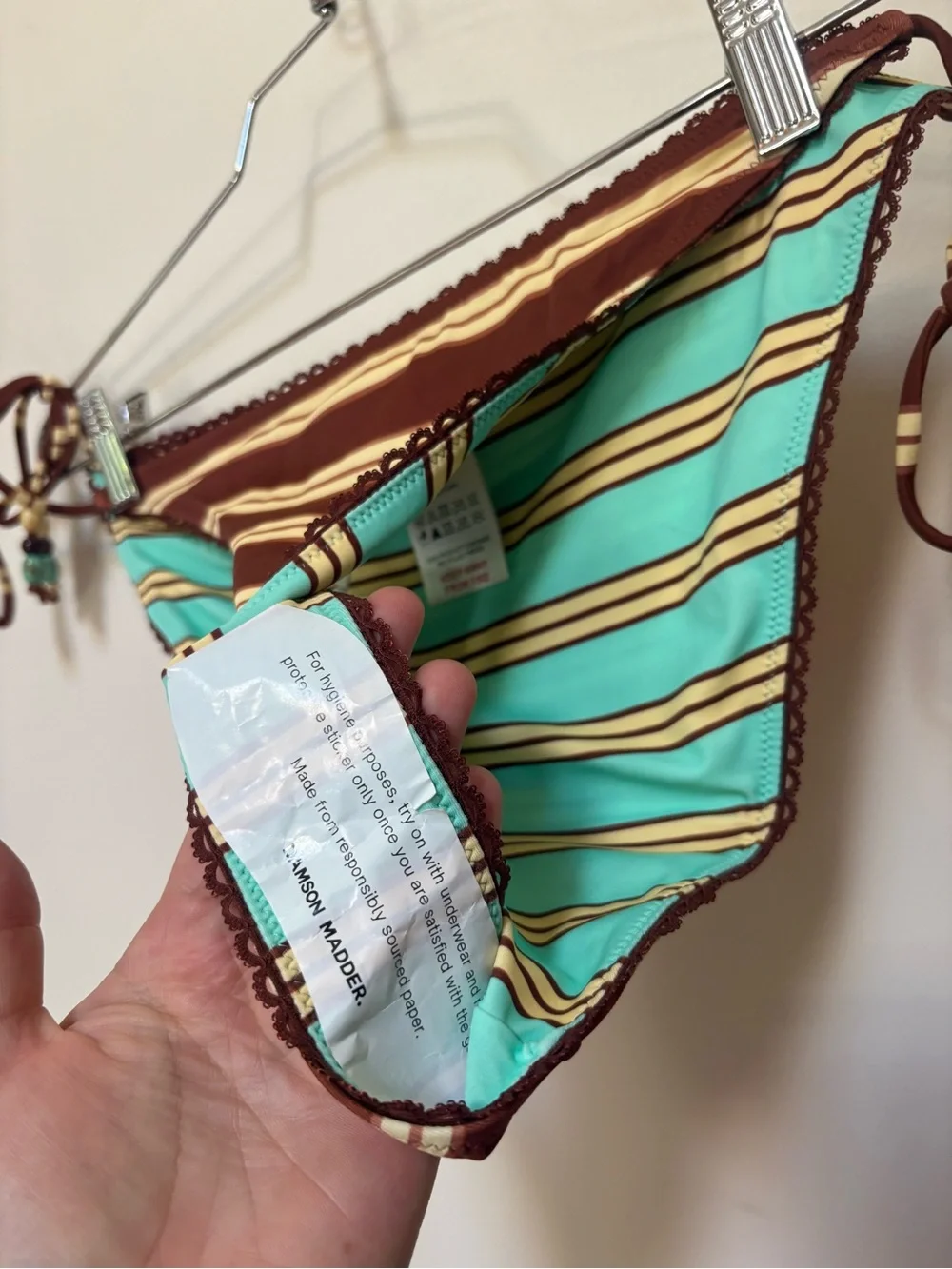 NWT Damson Madder Trudi Reversible Bikini Bottom Size 16 US